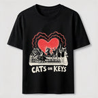 PetTaxClub Cats on Keys Music Cat Classic T-Shirt