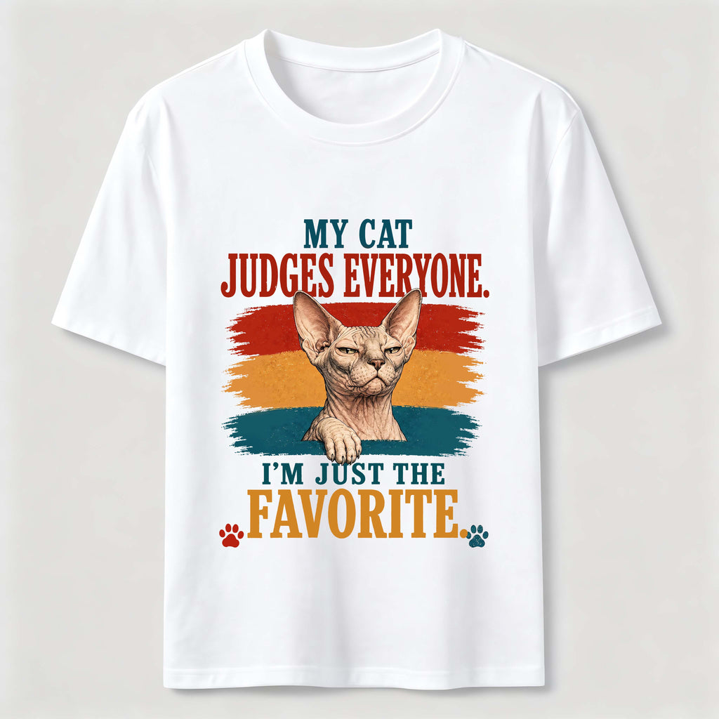 PetTaxClub My Cat Judges Everyone Classic T-Shirt