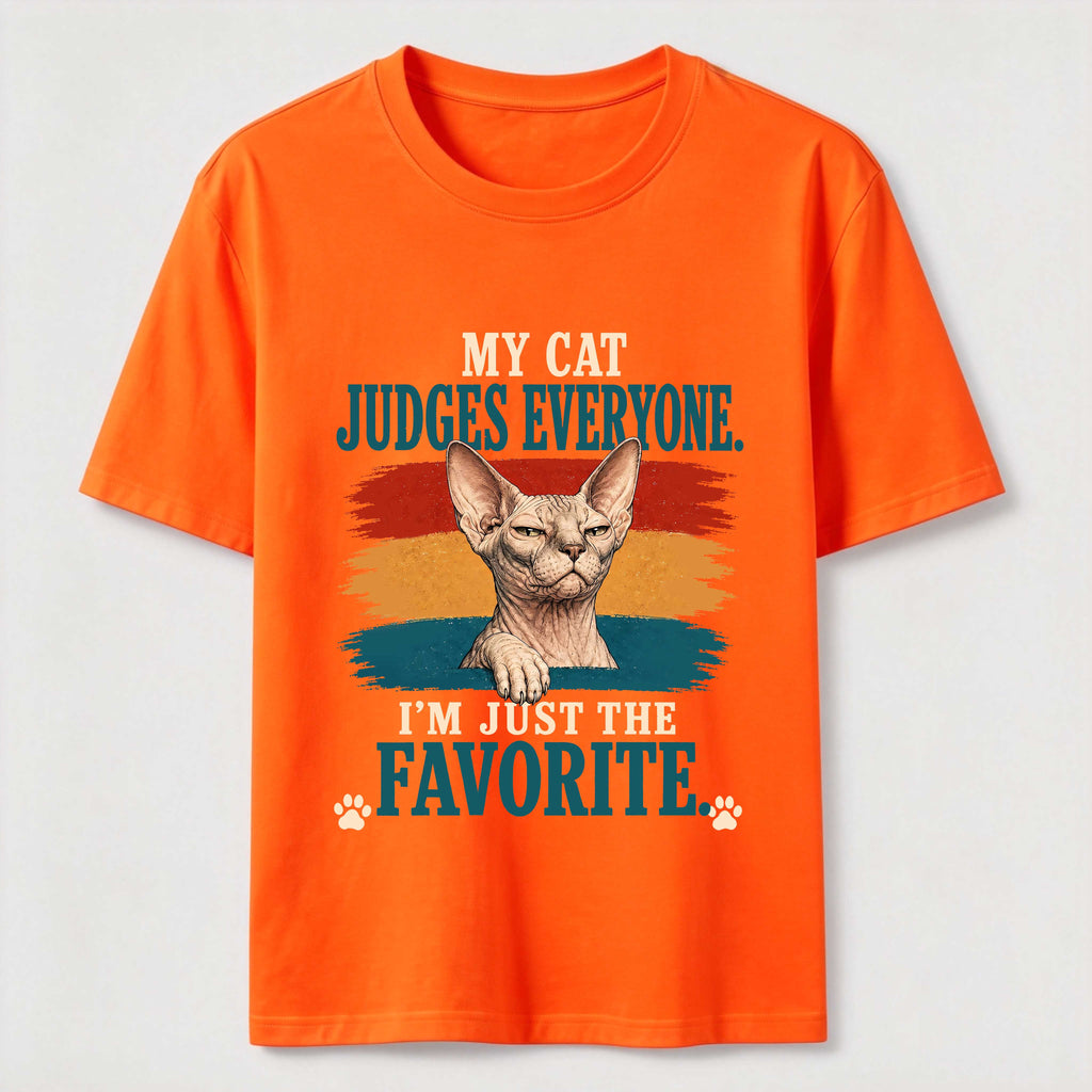 PetTaxClub My Cat Judges Everyone Classic T-Shirt