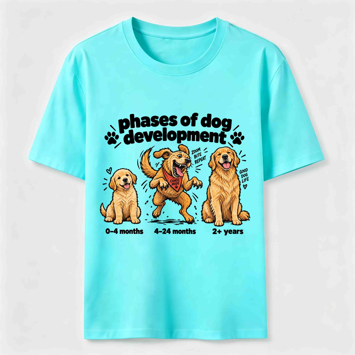 PetTaxClub Golden Retriever Chaos Phase Classic T-Shirt