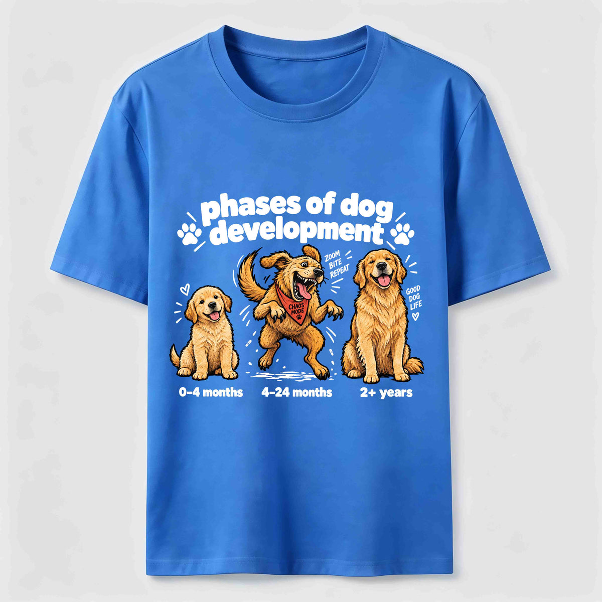 PetTaxClub Golden Retriever Chaos Phase Classic T-Shirt