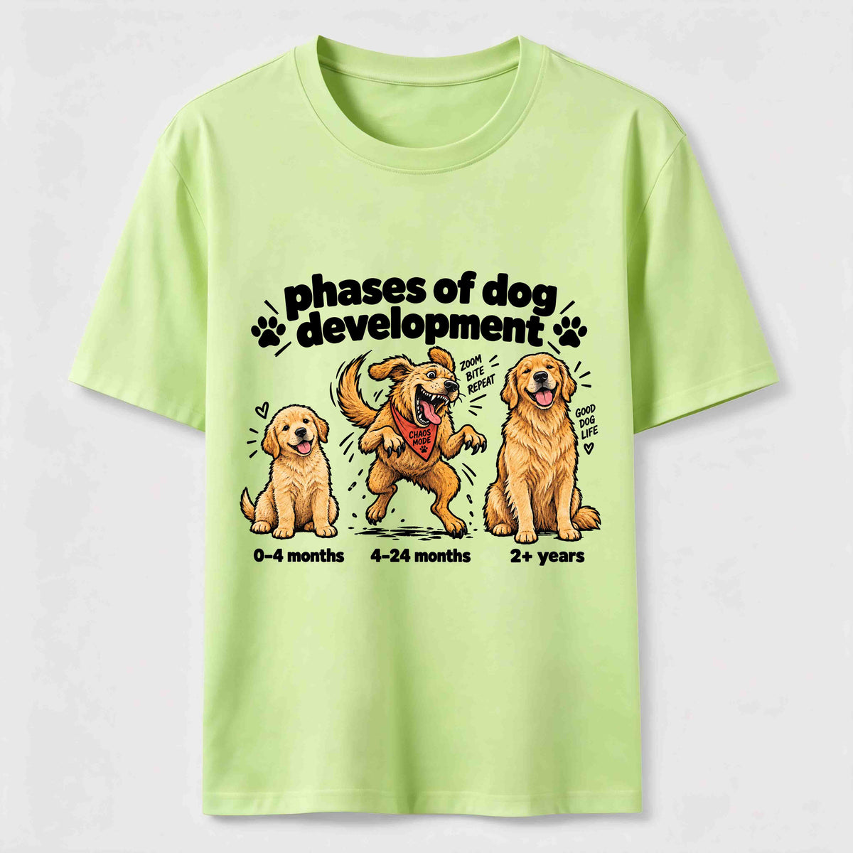 PetTaxClub Golden Retriever Chaos Phase Classic T-Shirt