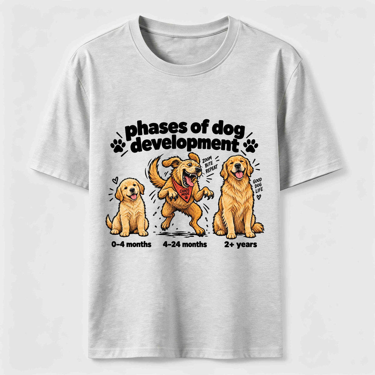 PetTaxClub Golden Retriever Chaos Phase Classic T-Shirt