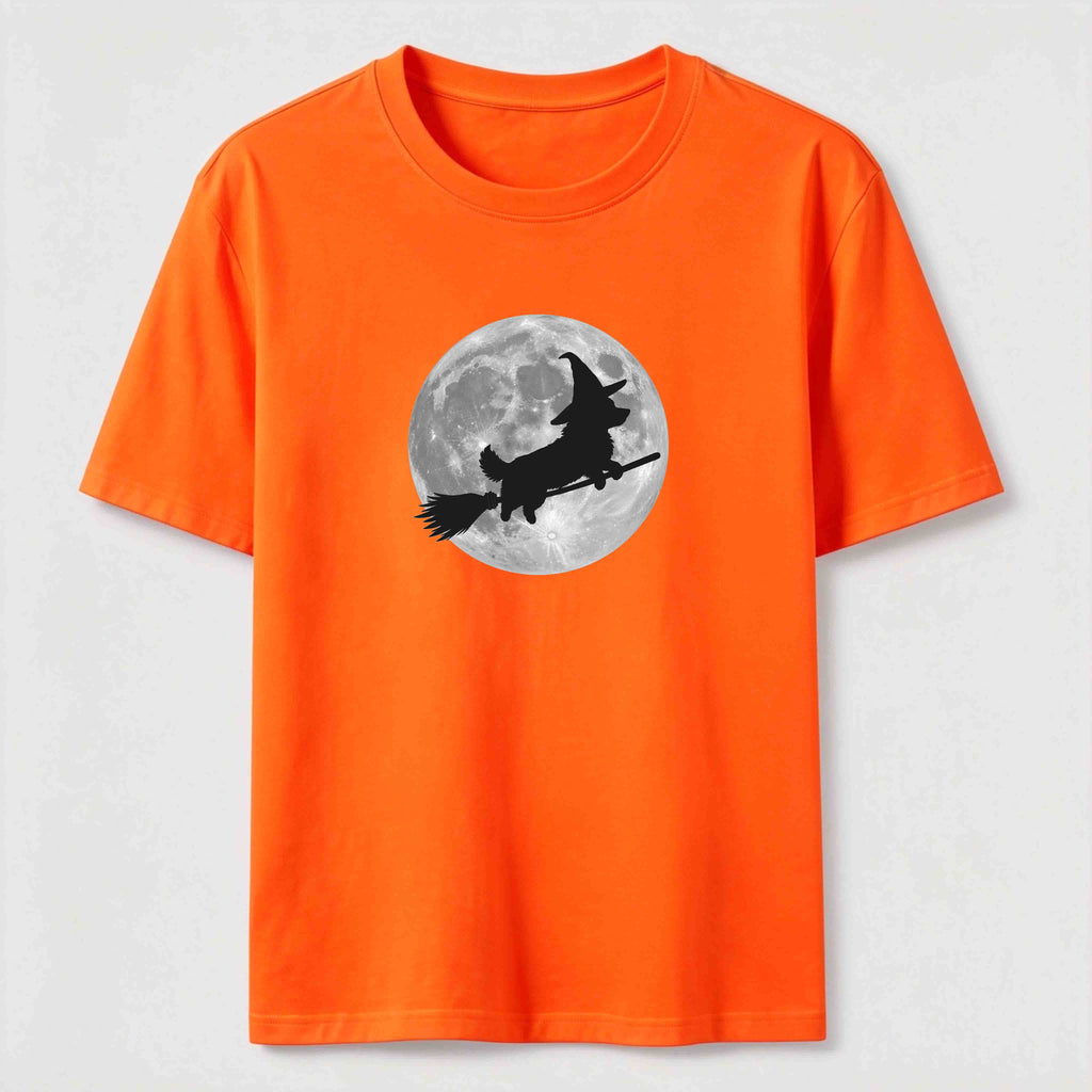 PetTaxClub A Corgi riding a broomstick Classic T-Shirt