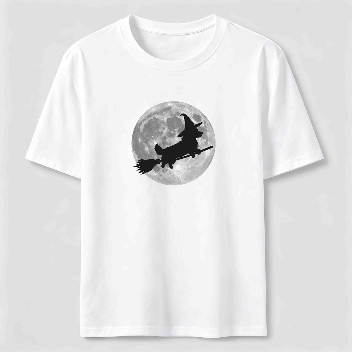 PetTaxClub A Corgi riding a broomstick Classic T-Shirt