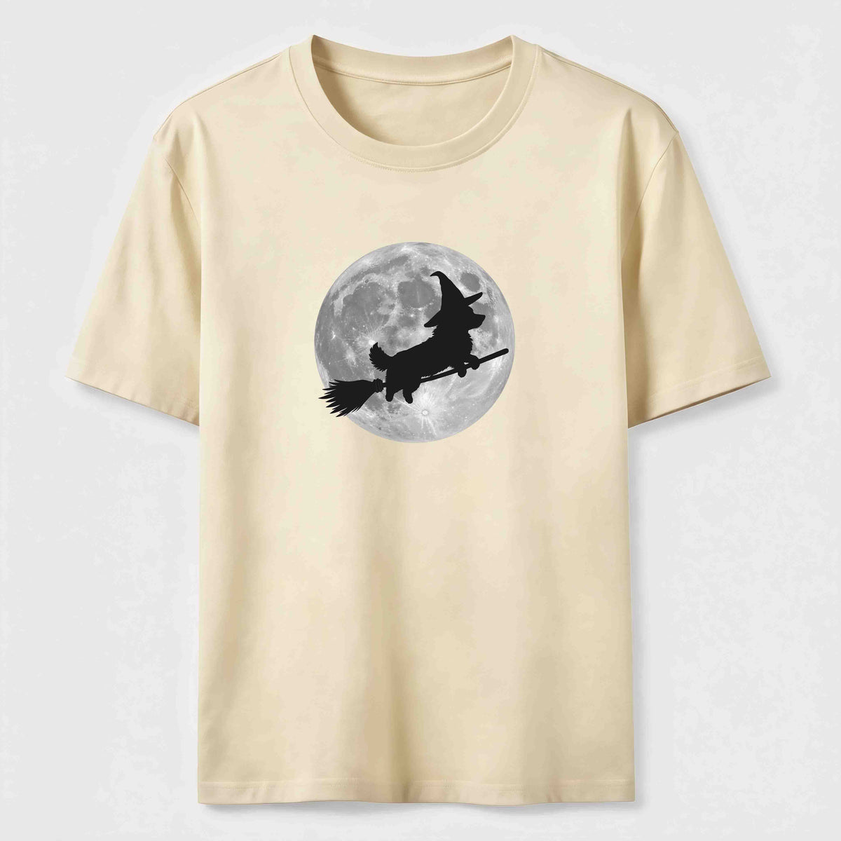 PetTaxClub A Corgi riding a broomstick Classic T-Shirt
