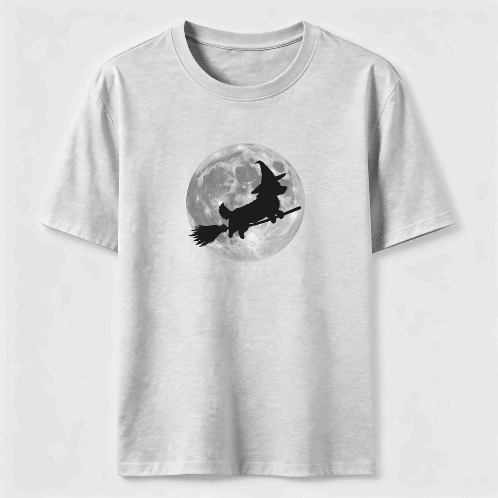 PetTaxClub A Corgi riding a broomstick Classic T-Shirt