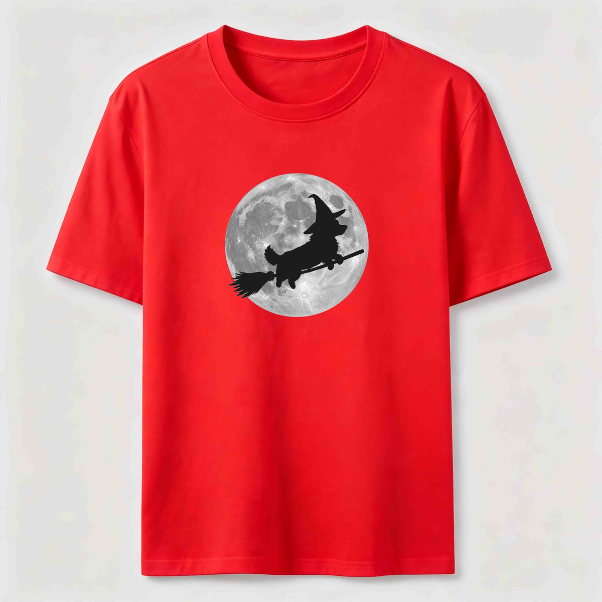 PetTaxClub A Corgi riding a broomstick Classic T-Shirt