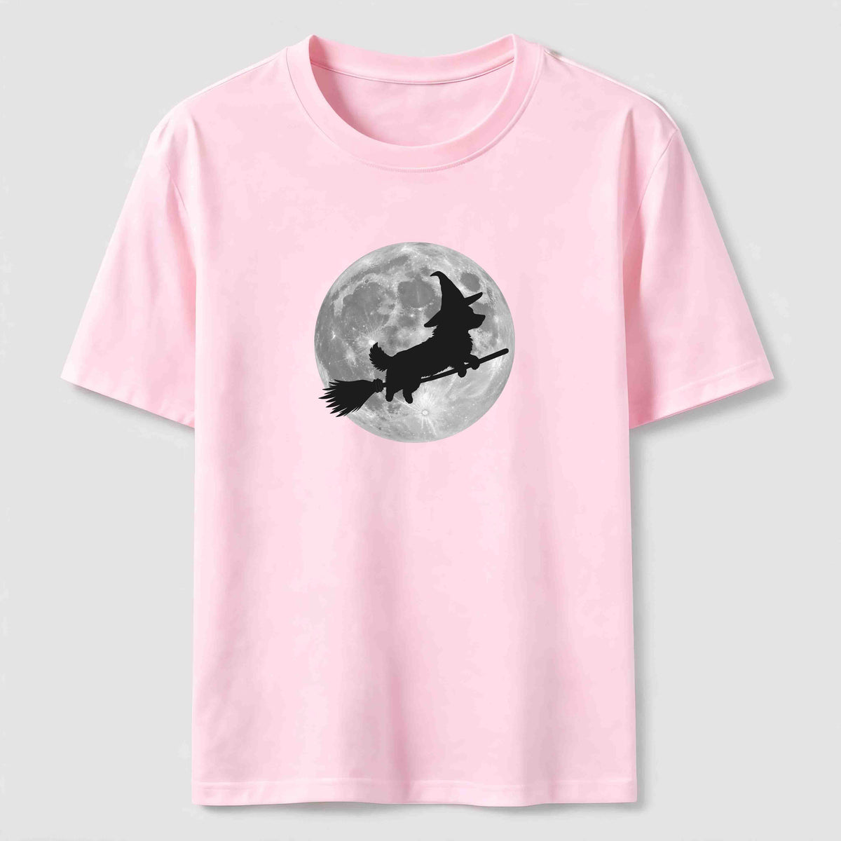 PetTaxClub A Corgi riding a broomstick Classic T-Shirt