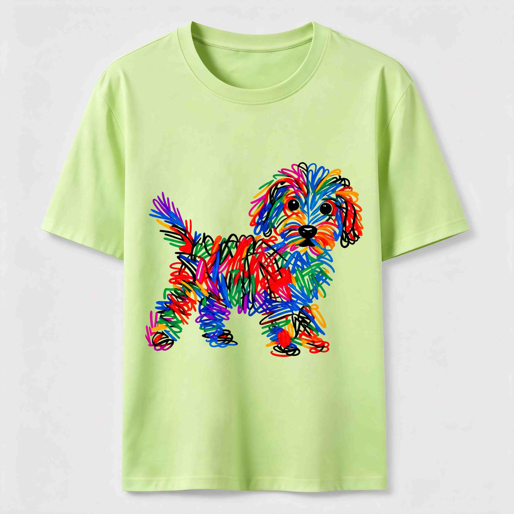 PetTaxClub Color Scribble Dog Classic T-Shirt