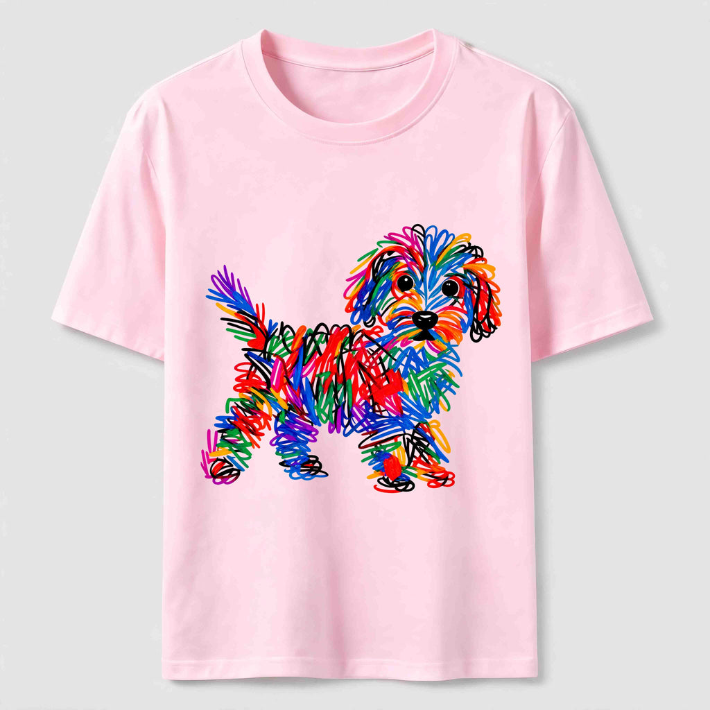 PetTaxClub Color Scribble Dog Classic T-Shirt
