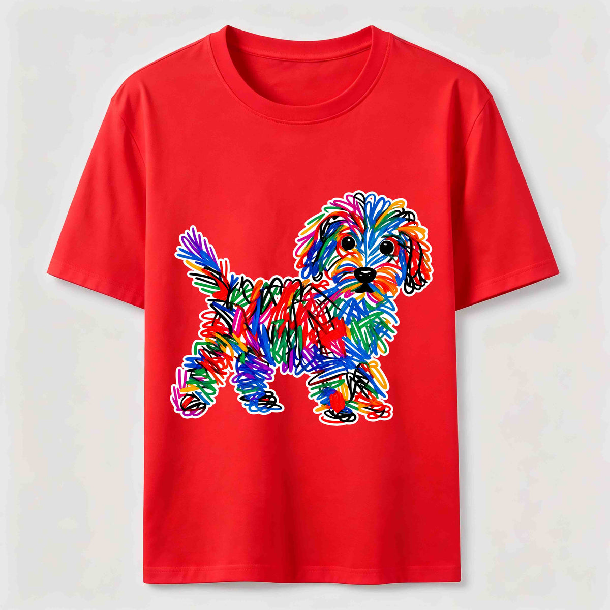 PetTaxClub Color Scribble Dog Classic T-Shirt