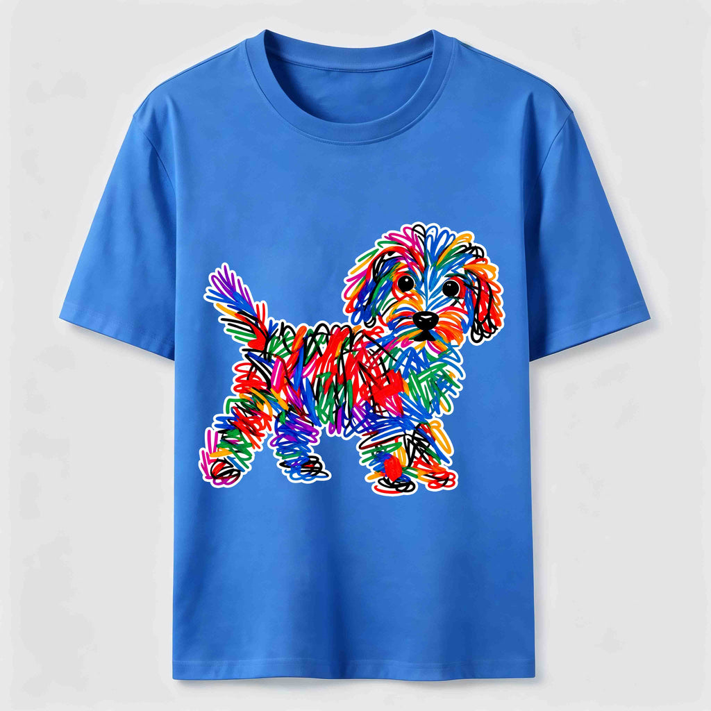 PetTaxClub Color Scribble Dog Classic T-Shirt