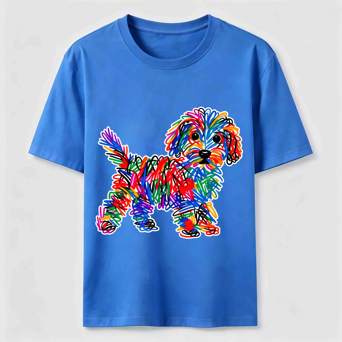 PetTaxClub Color Scribble Dog Classic T-Shirt