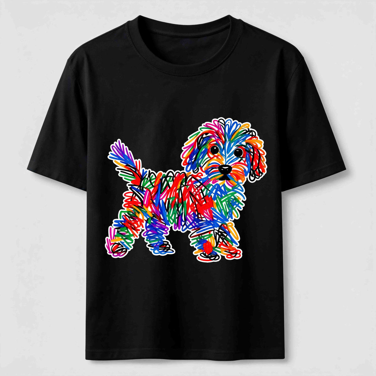 PetTaxClub Color Scribble Dog Classic T-Shirt