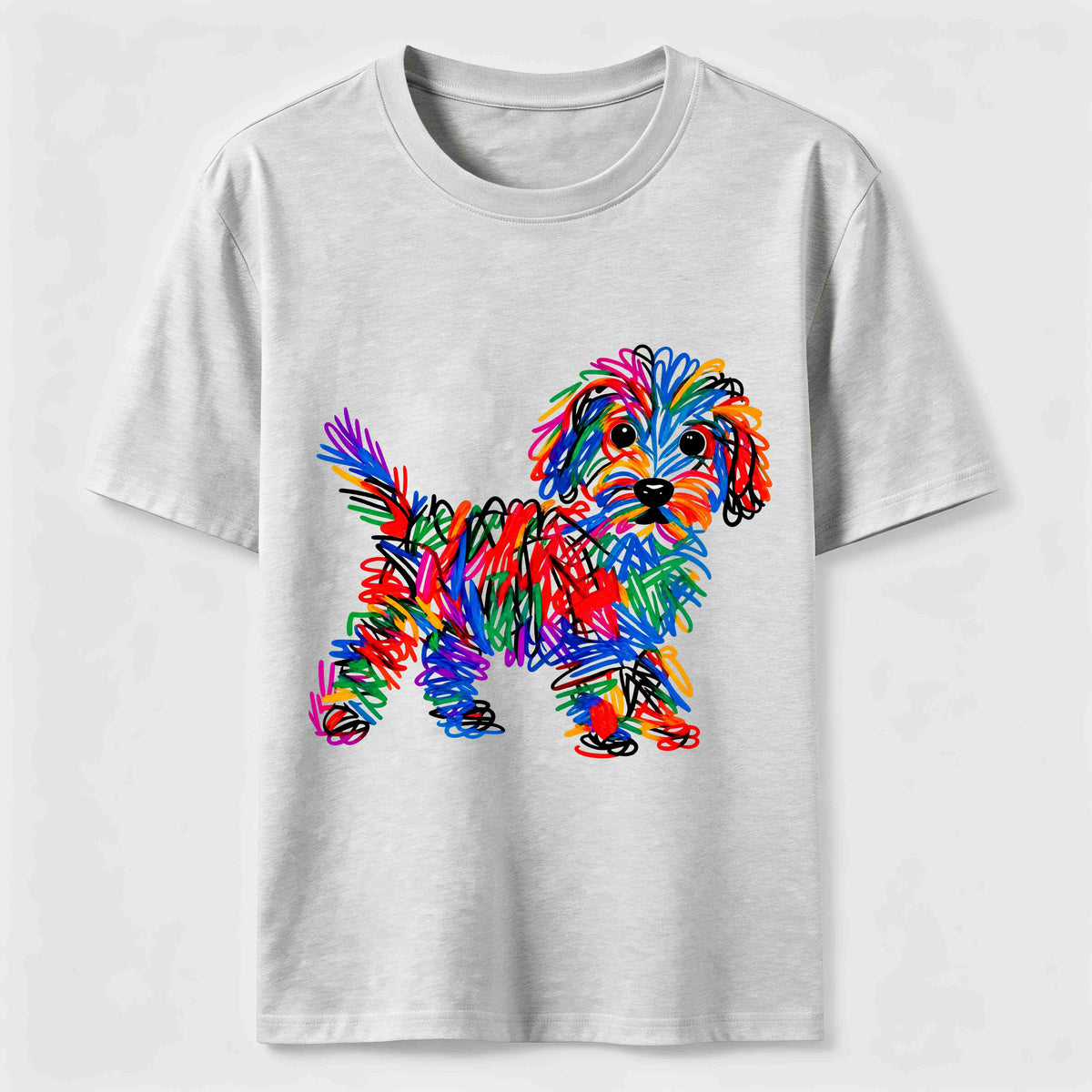 PetTaxClub Color Scribble Dog Classic T-Shirt