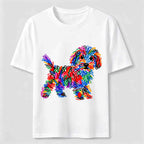 PetTaxClub Color Scribble Dog Classic T-Shirt