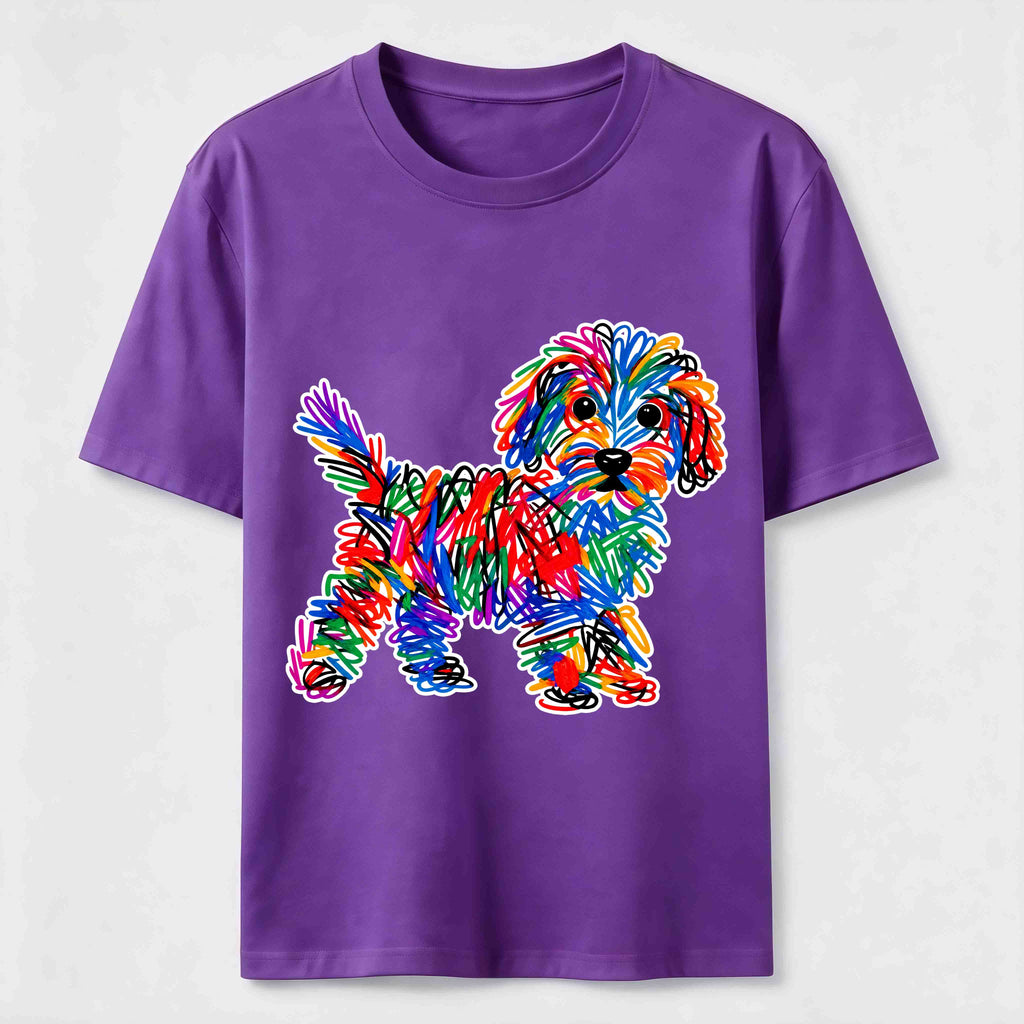 PetTaxClub Color Scribble Dog Classic T-Shirt