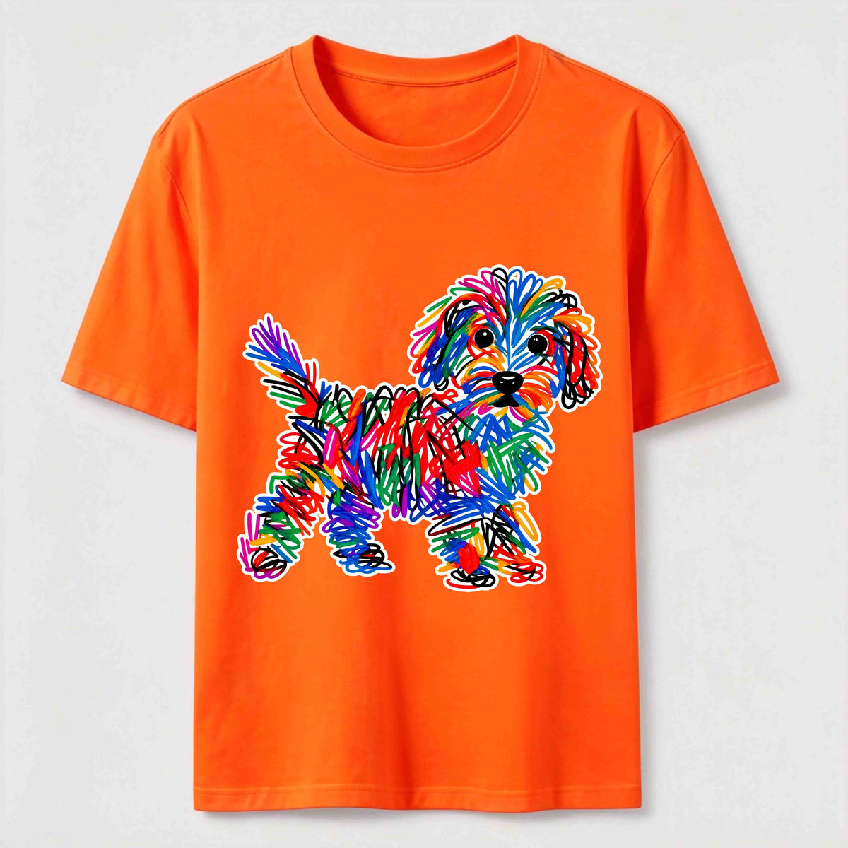PetTaxClub Color Scribble Dog Classic T-Shirt