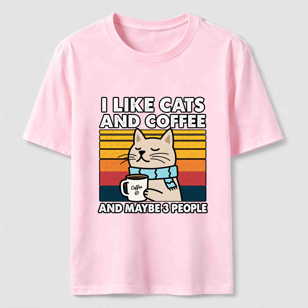PetTaxClub Cats Coffee and Maybe 3 People Classic T-Shirt