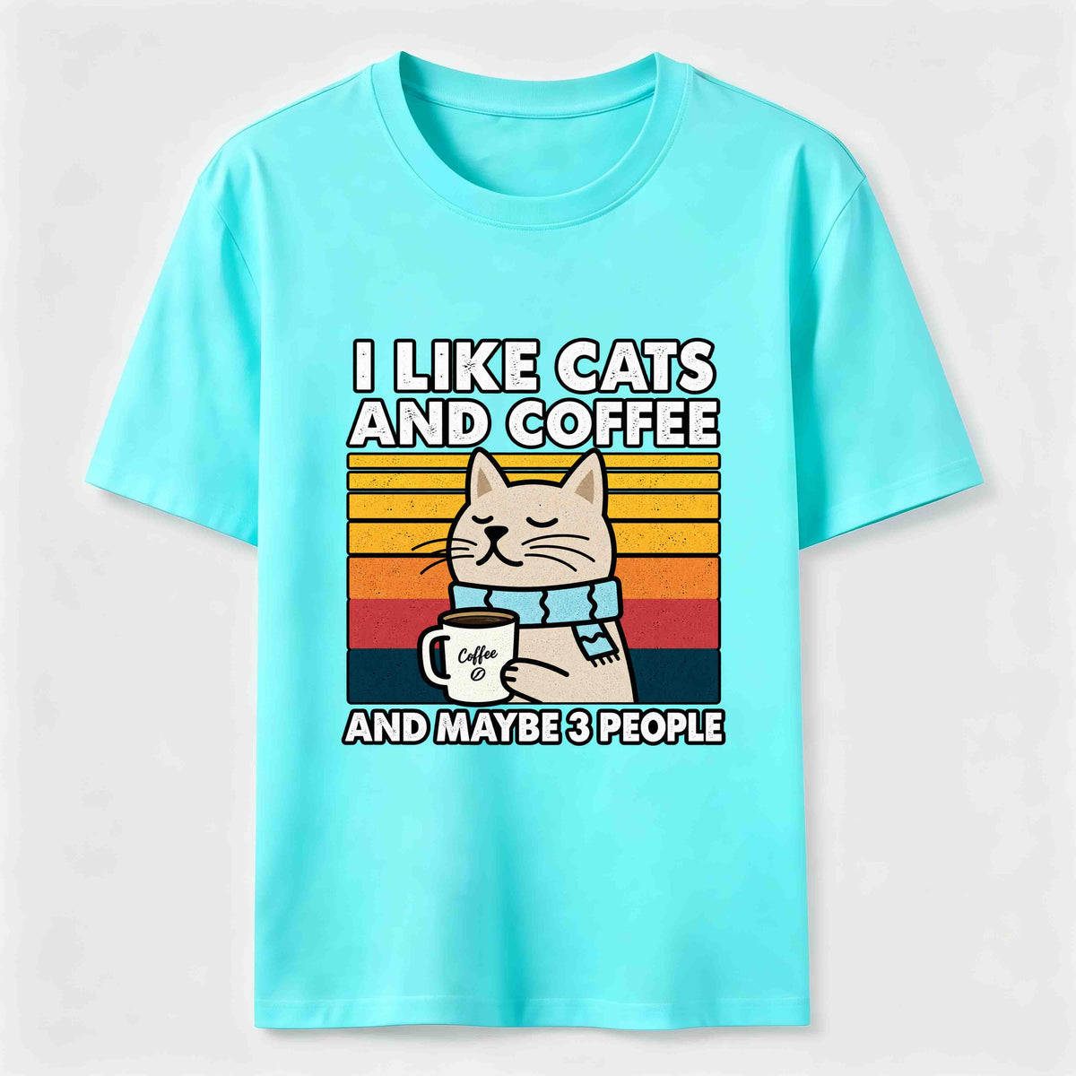 PetTaxClub Cats Coffee and Maybe 3 People Classic T-Shirt