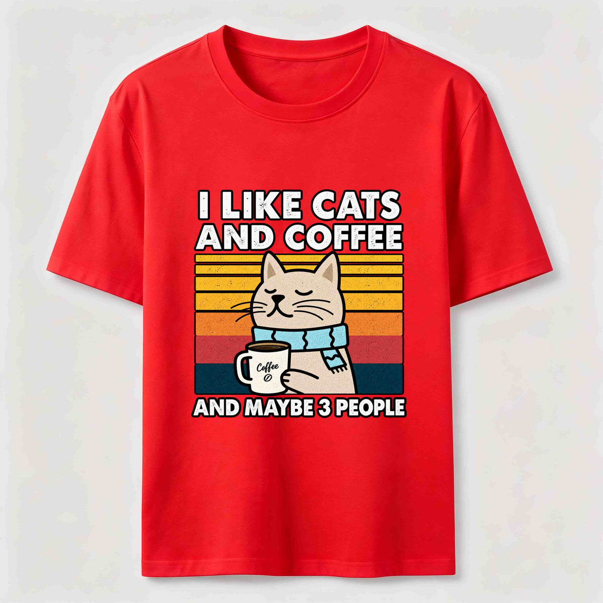 PetTaxClub Cats Coffee and Maybe 3 People Classic T-Shirt