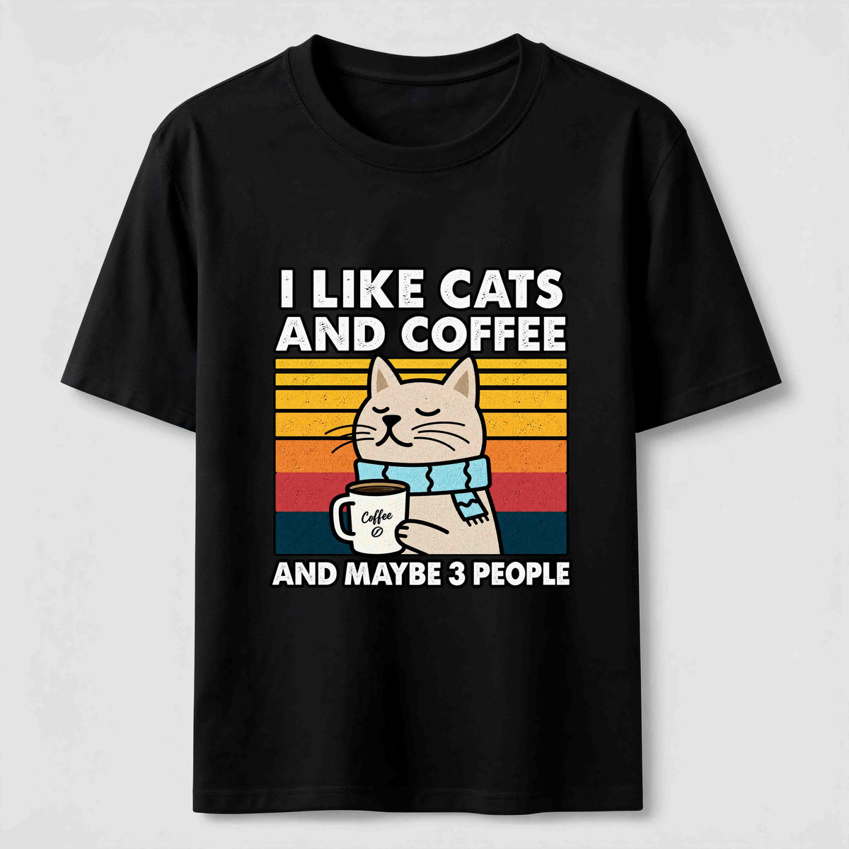 PetTaxClub Cats Coffee and Maybe 3 People Classic T-Shirt