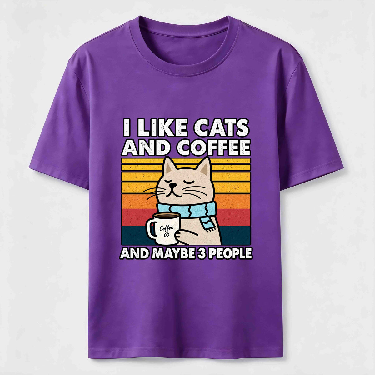 PetTaxClub Cats Coffee and Maybe 3 People Classic T-Shirt