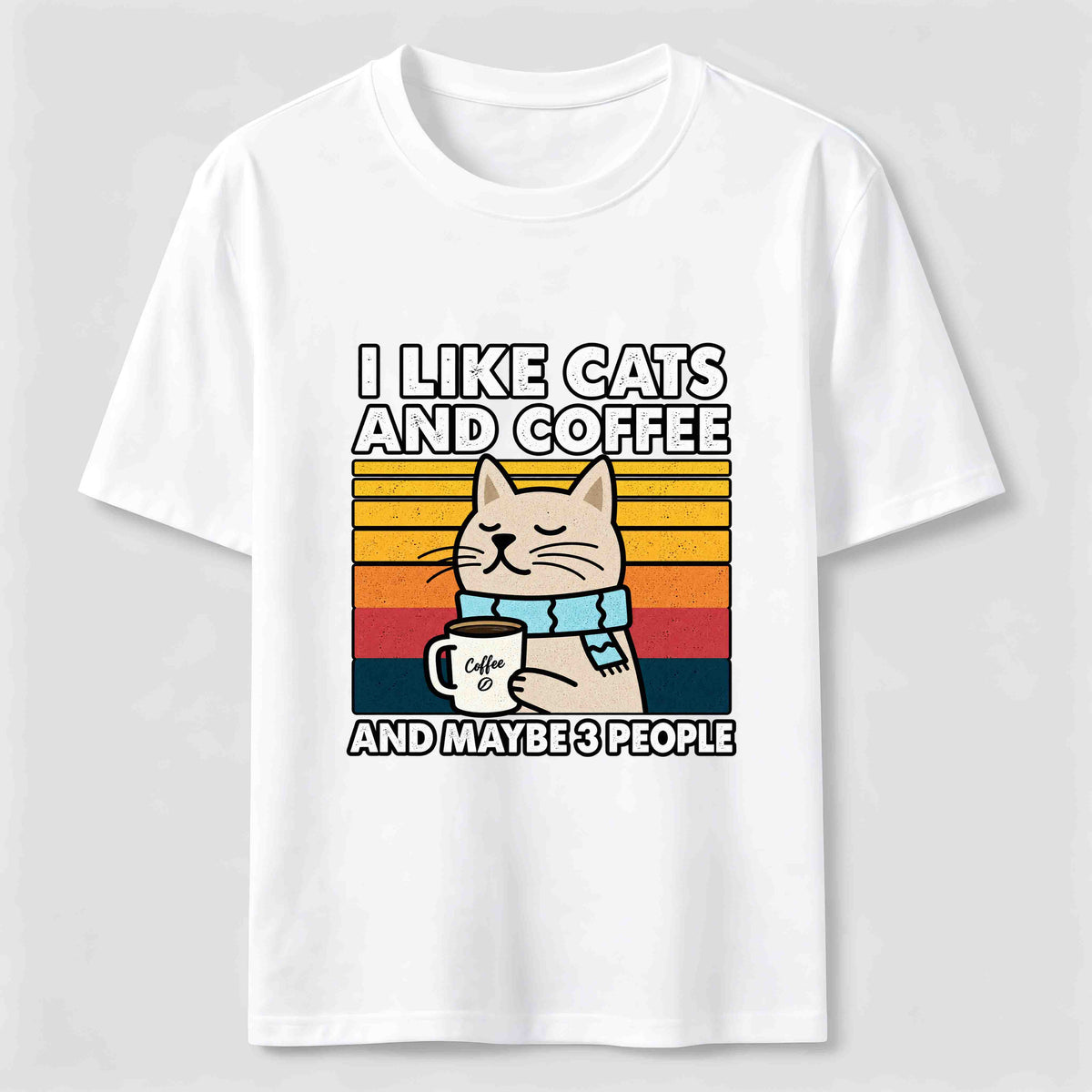 PetTaxClub Cats Coffee and Maybe 3 People Classic T-Shirt