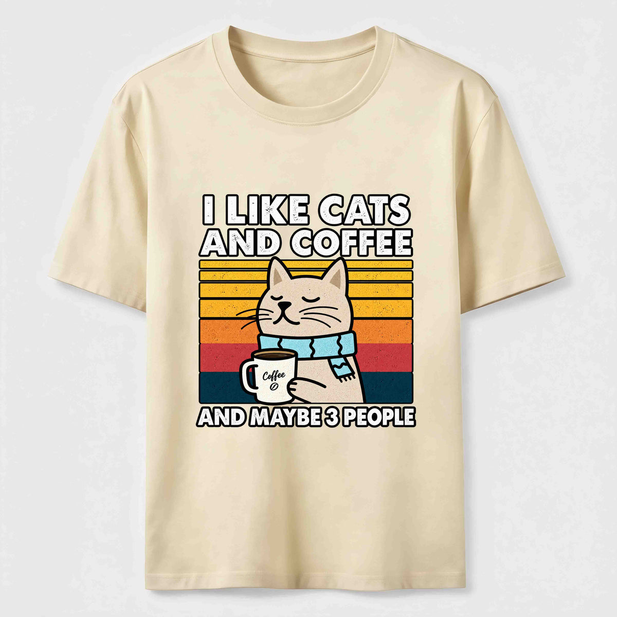 PetTaxClub Cats Coffee and Maybe 3 People Classic T-Shirt