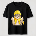 PetTaxClub Banana Cat Attitude Washed T-Shirt