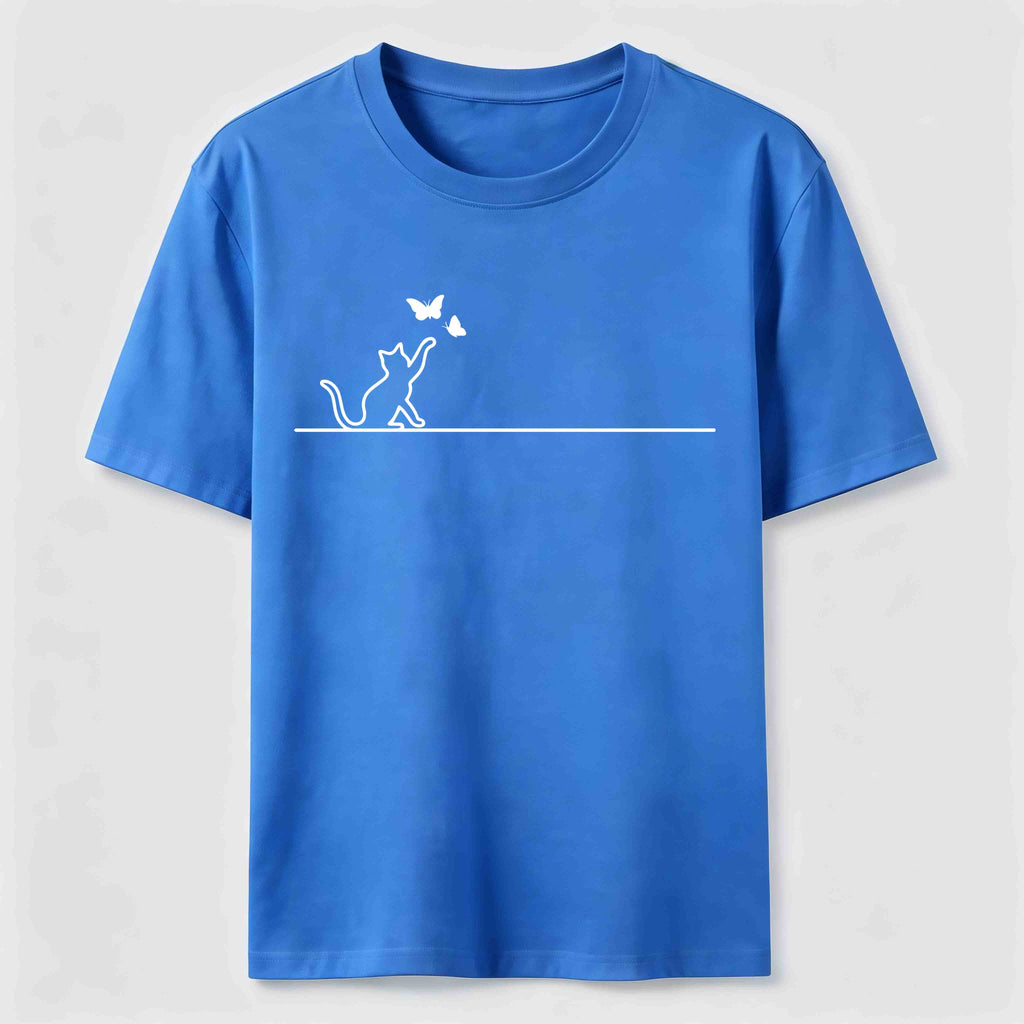PetTaxClub Butterfly Chase Cat Classic T-Shirt