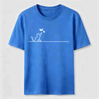 PetTaxClub Butterfly Chase Cat Classic T-Shirt
