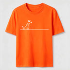 PetTaxClub Butterfly Chase Cat Classic T-Shirt