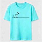 PetTaxClub Butterfly Chase Cat Classic T-Shirt