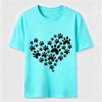 PetTaxClub Paw Print Heart Classic T-Shirt