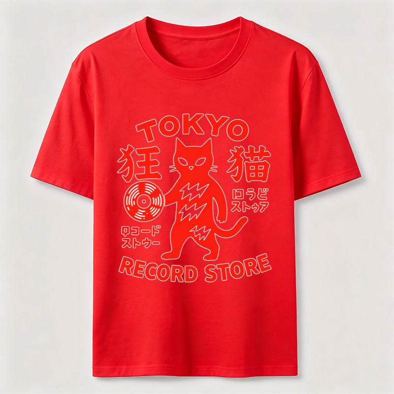PetTaxClub Tokyo Record Store Cat Classic T-Shirt