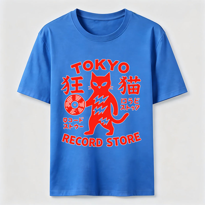 PetTaxClub Tokyo Record Store Cat Classic T-Shirt