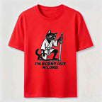 PetTaxClub Burnt Out Black Cat Classic T-Shirt