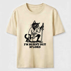 PetTaxClub Burnt Out Black Cat Classic T-Shirt