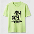 PetTaxClub Burnt Out Black Cat Classic T-Shirt