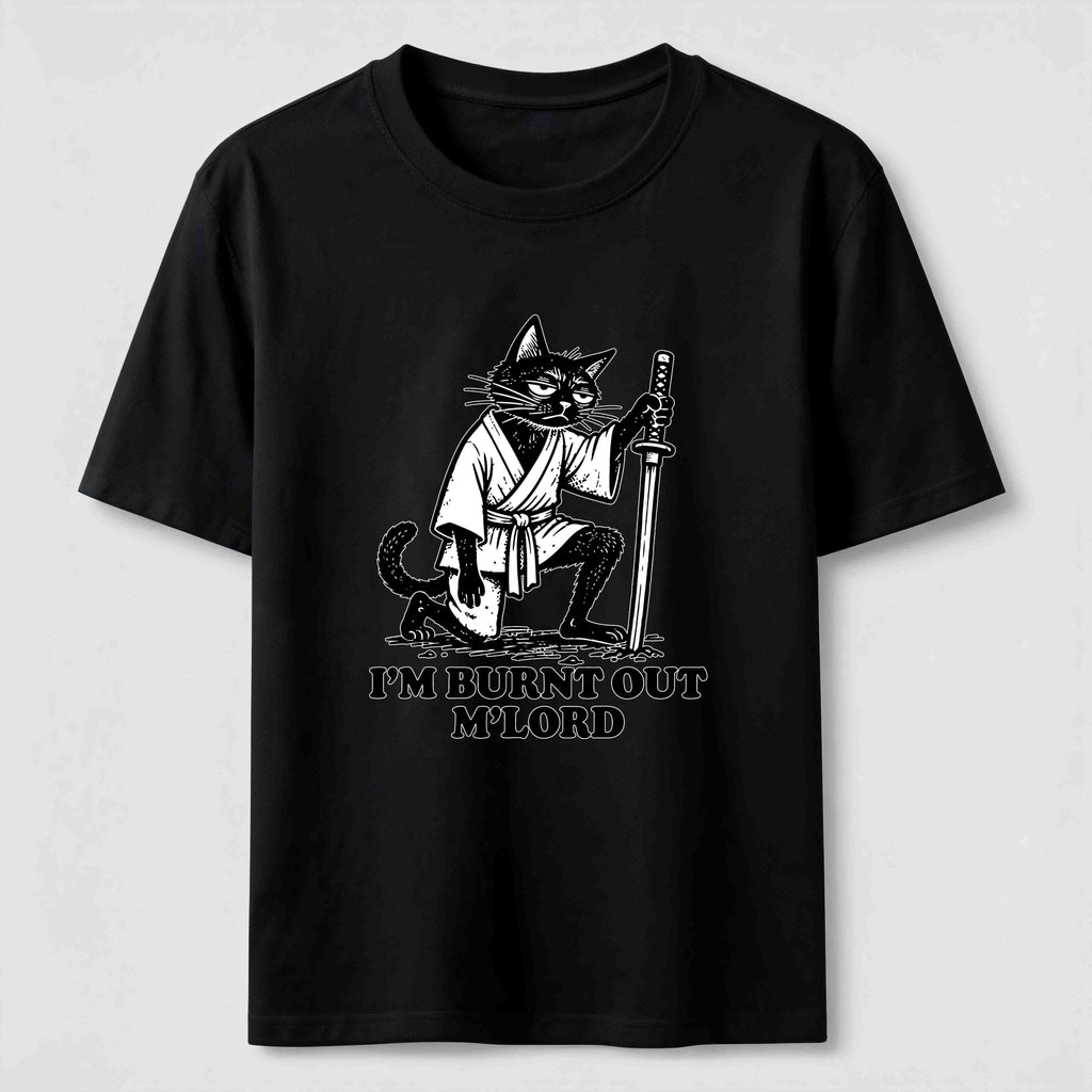 PetTaxClub Burnt Out Black Cat Classic T-Shirt