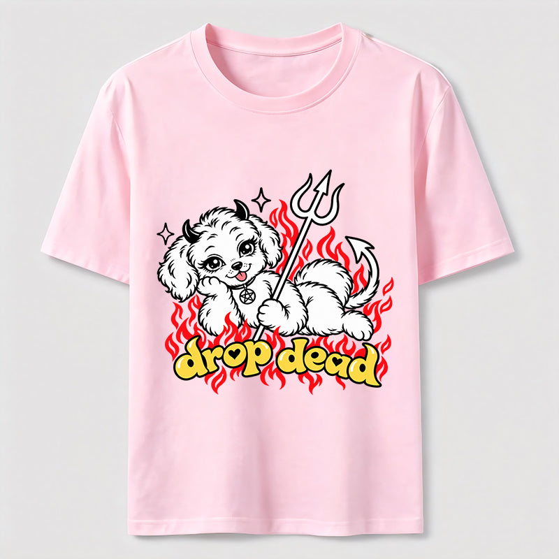 PetTaxClub Drop Dead Devil Dog Classic T-Shirt
