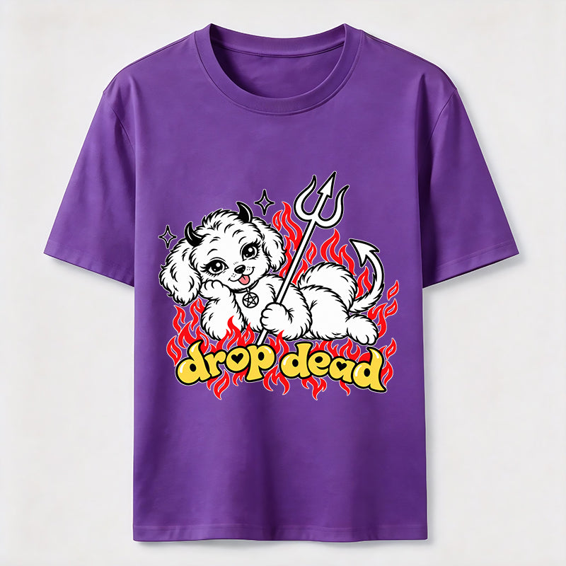 PetTaxClub Drop Dead Devil Dog Classic T-Shirt