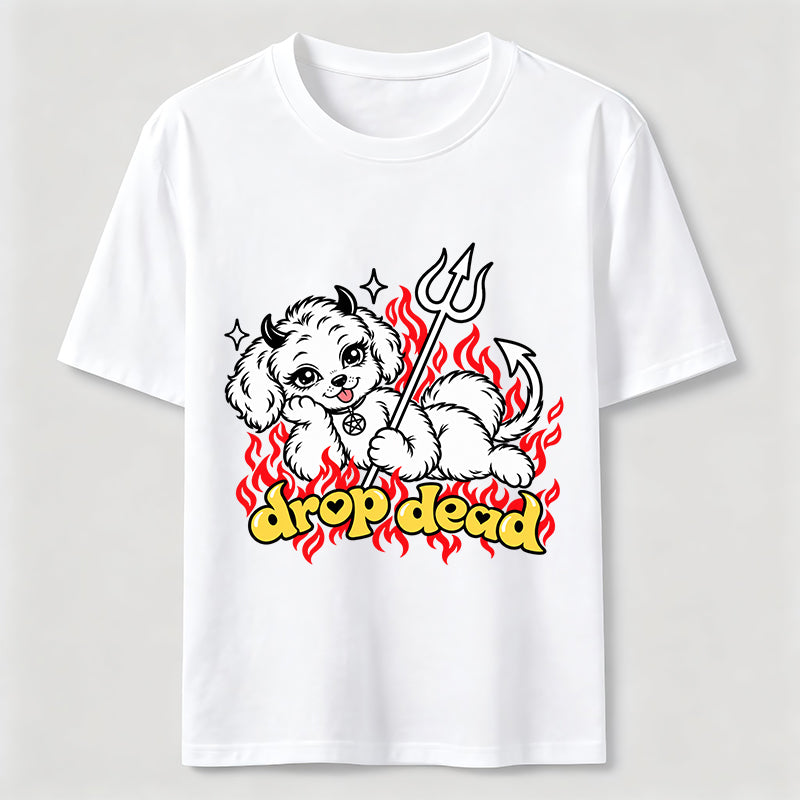 PetTaxClub Drop Dead Devil Dog Classic T-Shirt