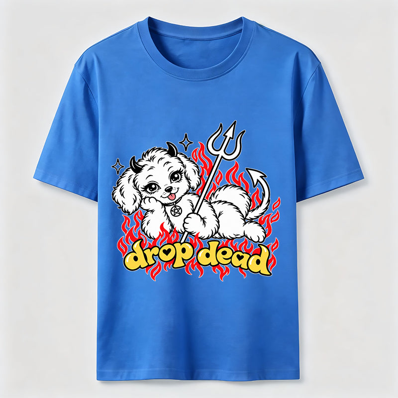 PetTaxClub Drop Dead Devil Dog Classic T-Shirt