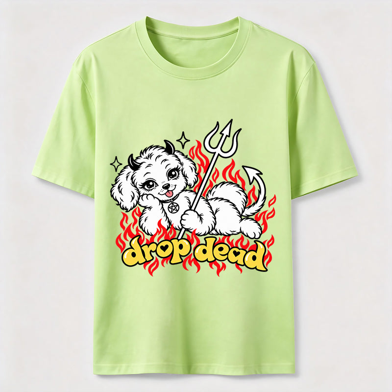 PetTaxClub Drop Dead Devil Dog Classic T-Shirt