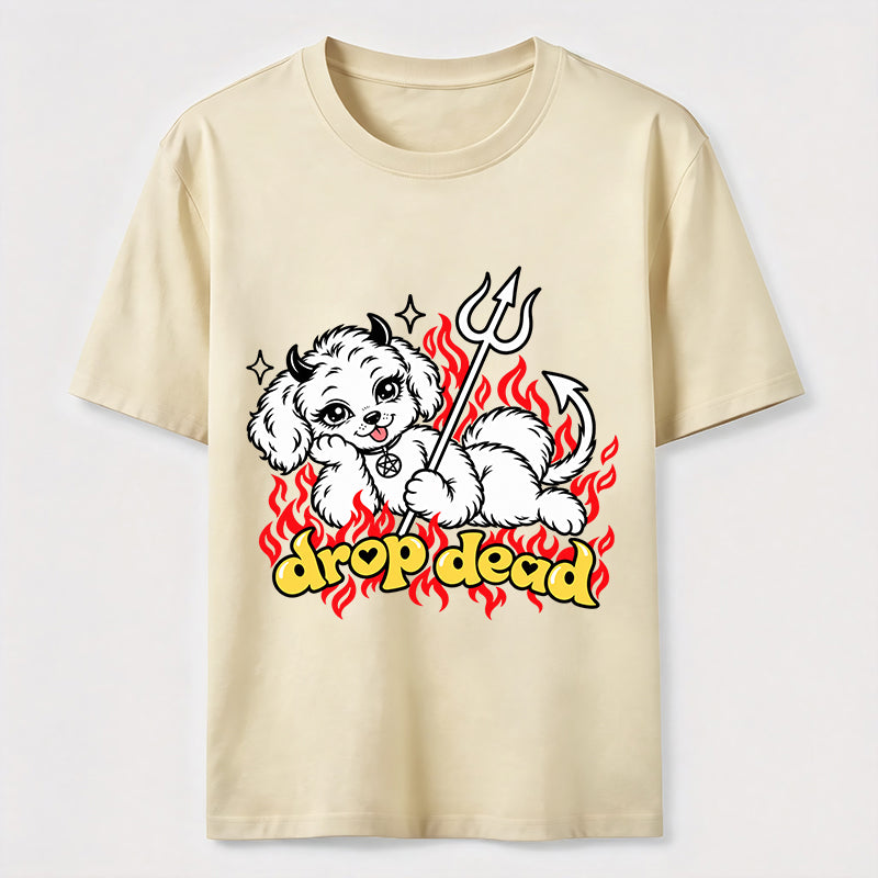 PetTaxClub Drop Dead Devil Dog Classic T-Shirt
