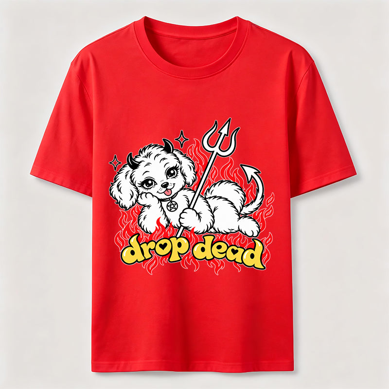 PetTaxClub Drop Dead Devil Dog Classic T-Shirt