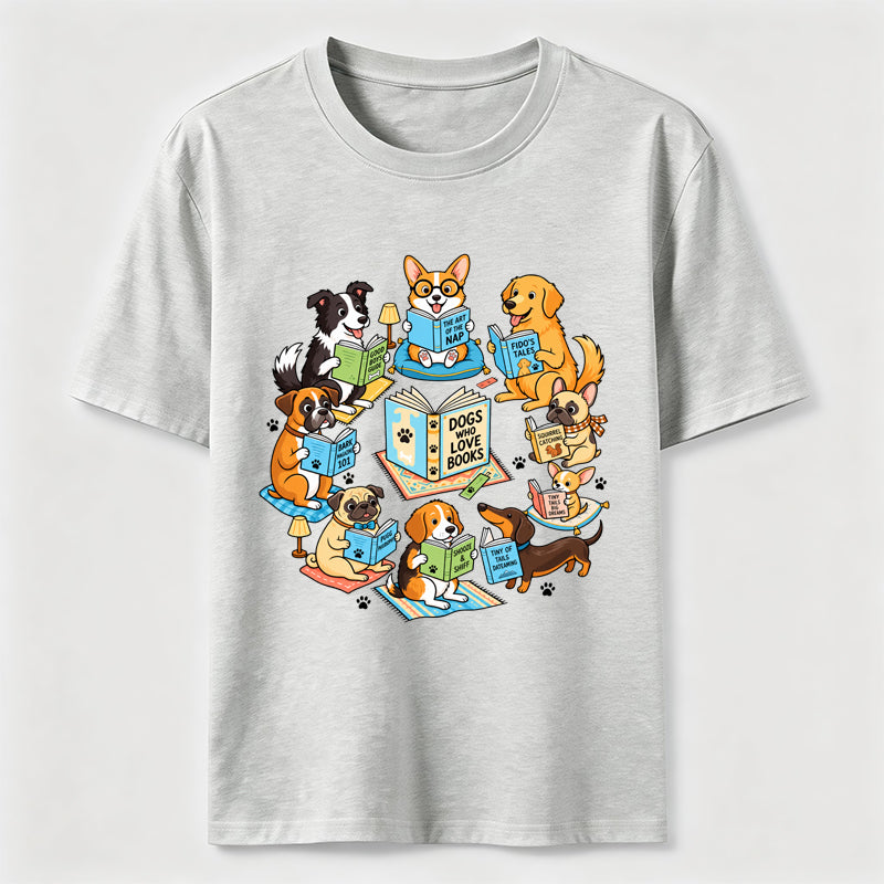 PetTaxClub Dogs Who Love Books Classic T-Shirt
